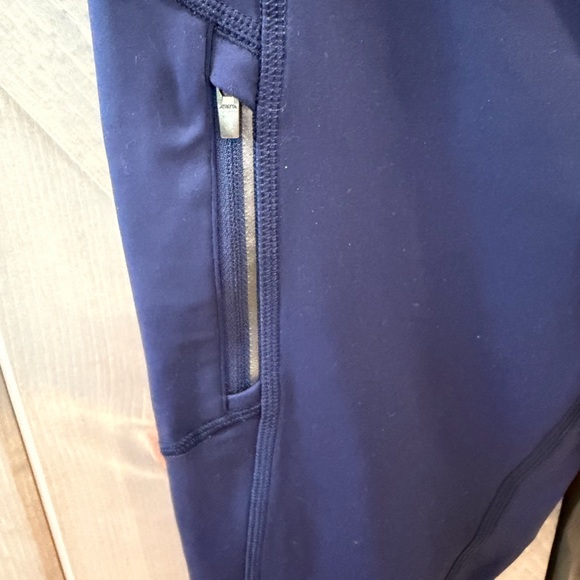 Athleta Rainer Tights size XS Women’s Navy Blue Side Zip Pockets Bundle and Save - Picture 7 of 11